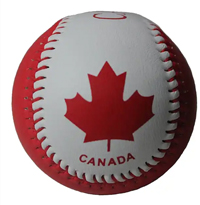 توپ بیسبال طرح پرچم کانادا